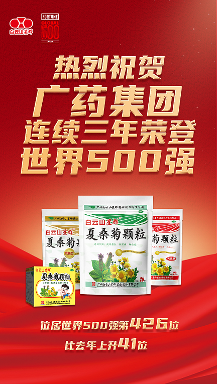 上升41位！廣藥集團(tuán)世界500強(qiáng)排名再創(chuàng)新高，白云山星群添集團(tuán)發(fā)展新活力